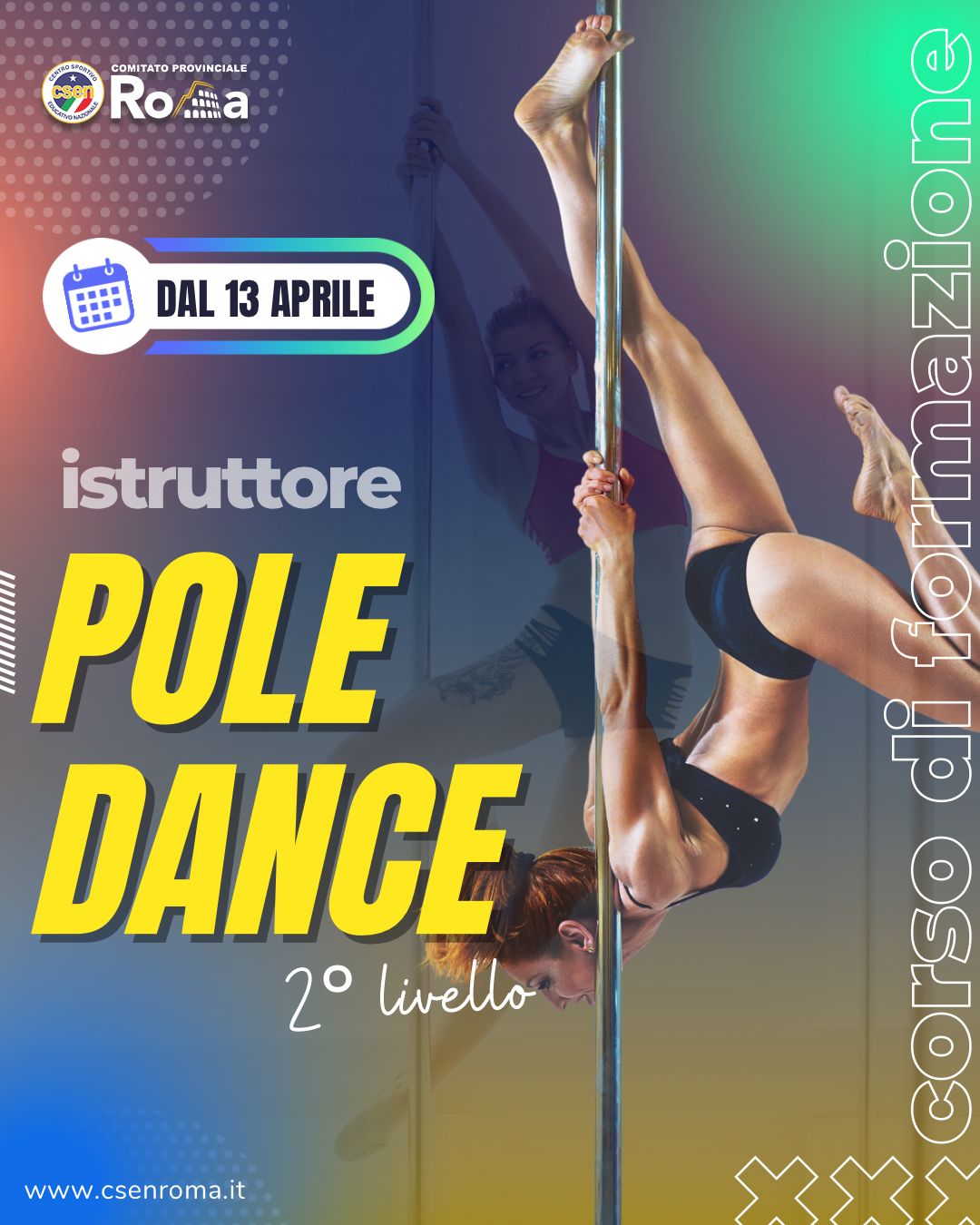 Corso Istruttore 2° Livello Specialità Pole Dance